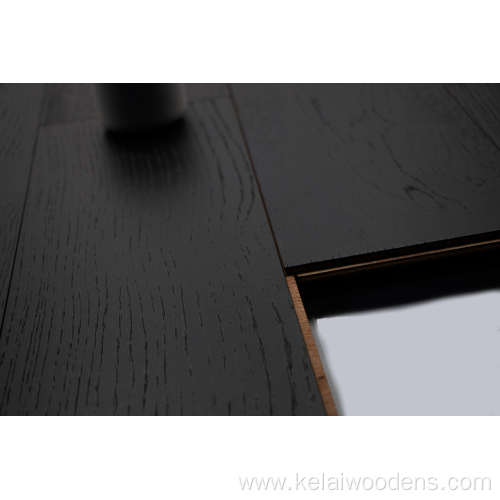 Black Color oak engineered flooring